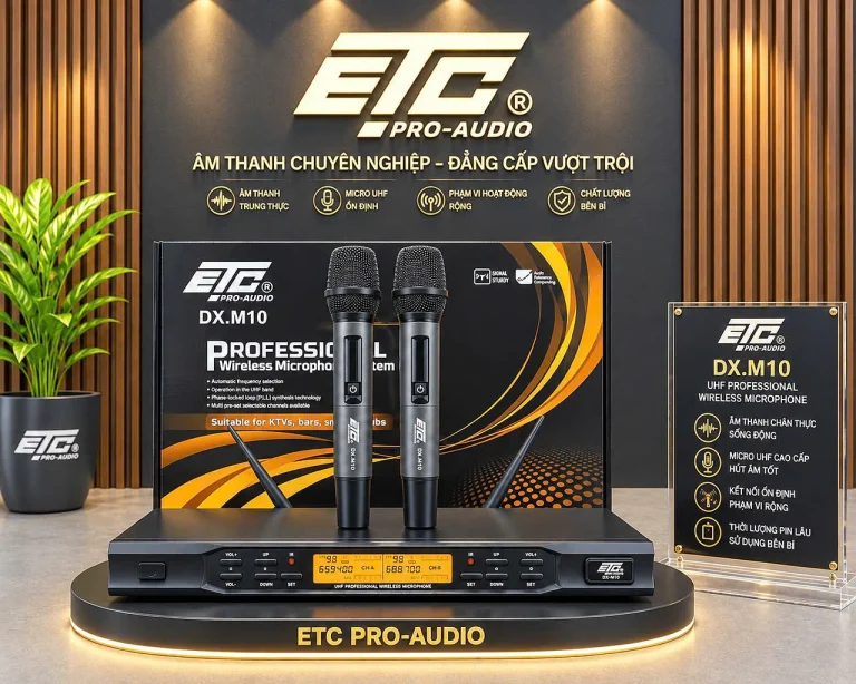 ETC DX.M10 – Micro không dây UHF chuyên nghiệp